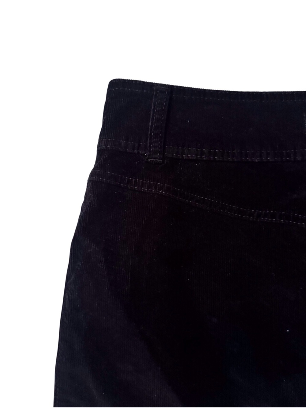We The Free Size 26 Black Western Corduroy Button Up Pockets Joanie Mini Skirt - Picture 3 of 6